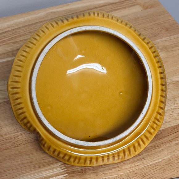 Vintage Sears Merry Mushroom Ceramic Canister Lid Fits 7" Tall - Picture 3 of 5